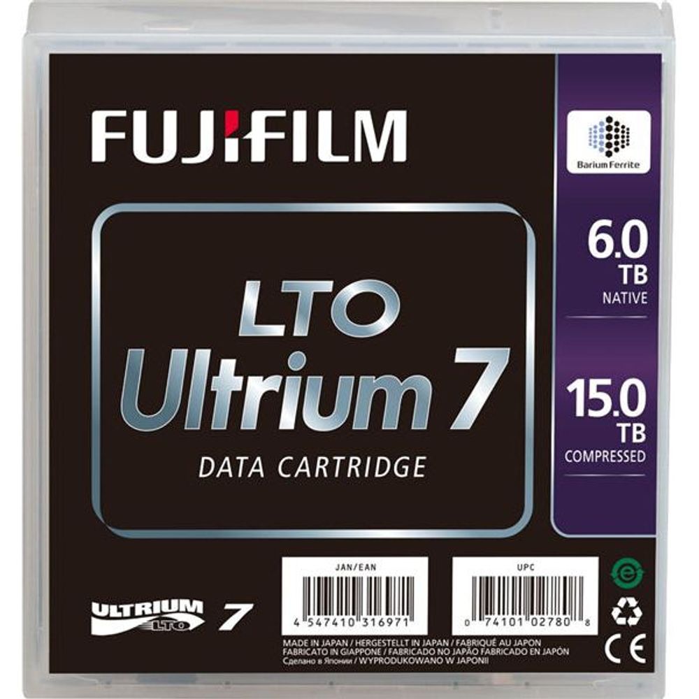 16456574 - Fujifilm LTO Ultrium 7 6/15TB Tape Cartridge (Barium Ferrite)