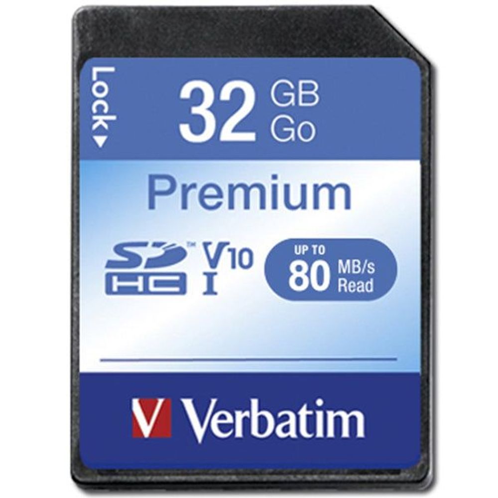 43963 - Verbatim Premium SDHC Class 10 Card 32GB