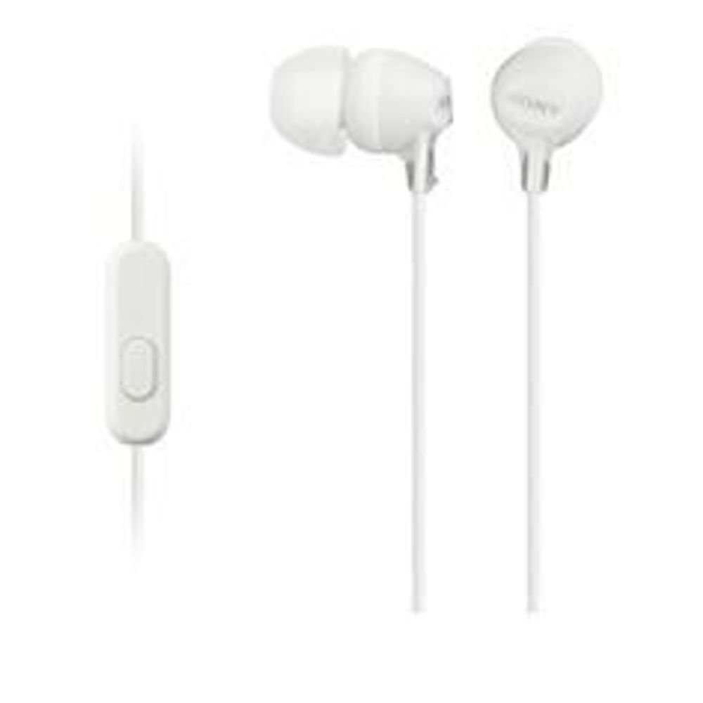MDREX15APW - Sony MDREX15APW In Ear Headphone w/Smart Phone Control White