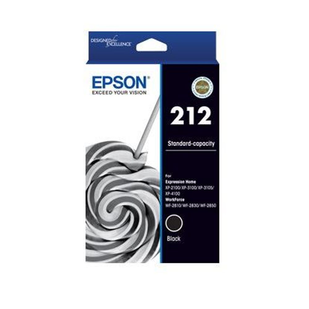 C13T02R192 - Epson 212 Black Ink Cartridge