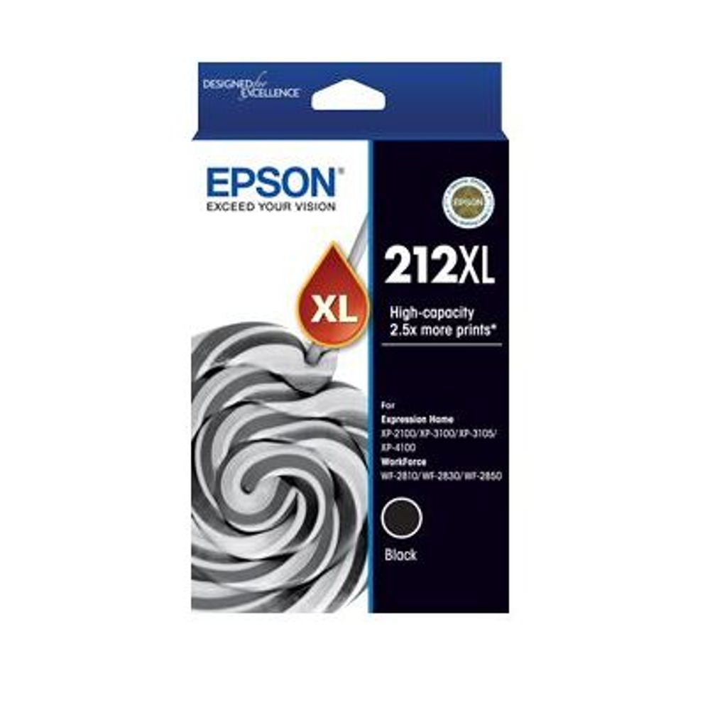 C13T02X192 - Epson 212XL Black High Yield Ink Cartridge