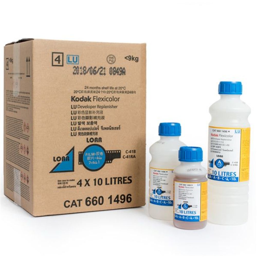 CAT 660 1496 - Kodak Flexicolor Developer Replenisher LORR 10 Litre (Box of 4)