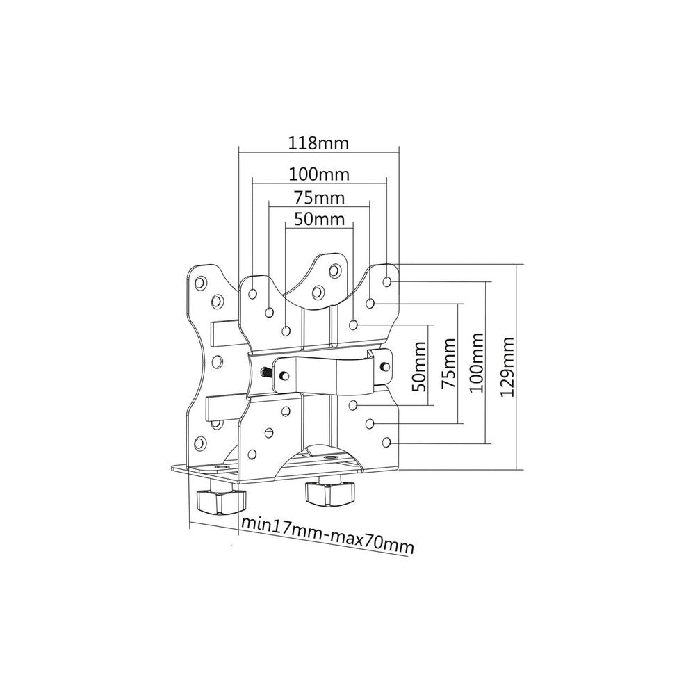DA-90360 - Digitus Multifunctional Mini Desktop PC holder VESA mount for Beelink