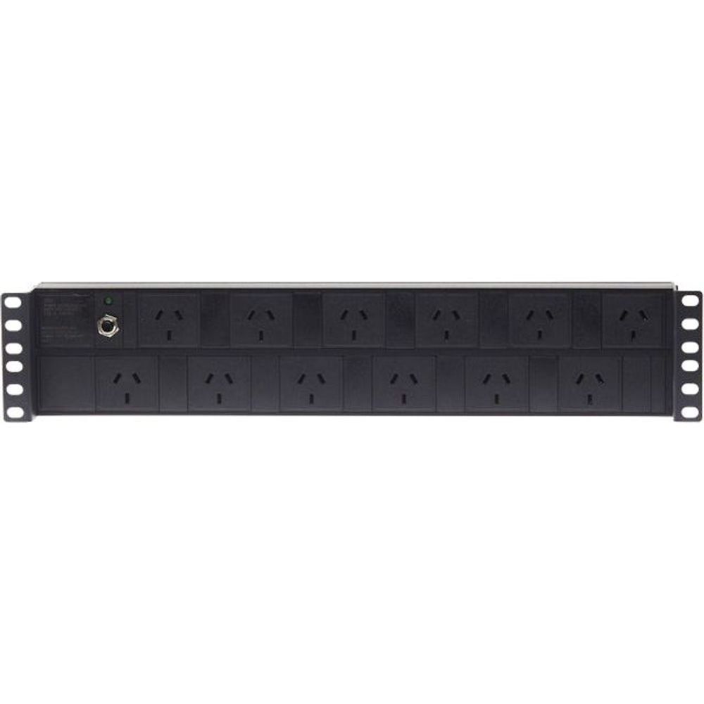 4Cabling 2RU 12 Way GPO Horizontal PDU Recessed Rack Mount (Drop Ship)