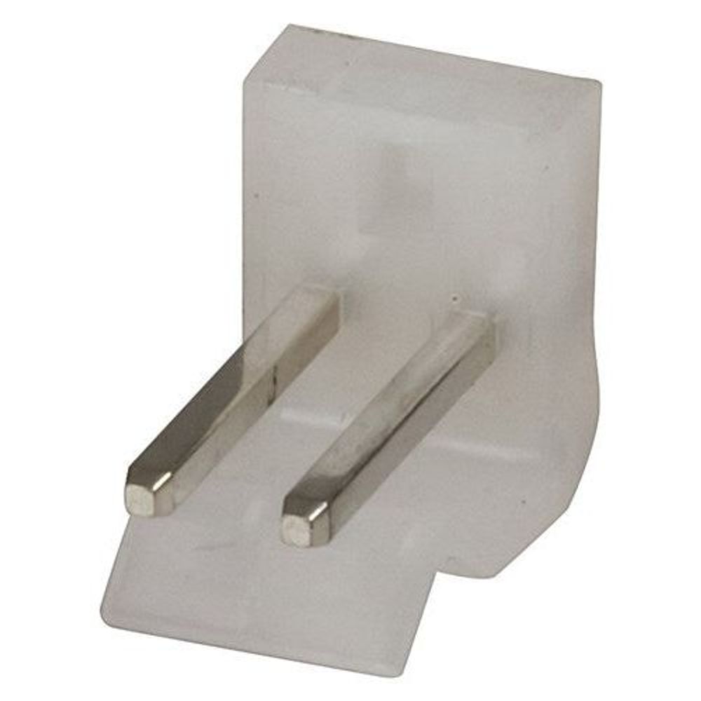 HM3442 - 2 Pin 0.156in Straight Locking Header with crimp pins - 3.96mm Pitch