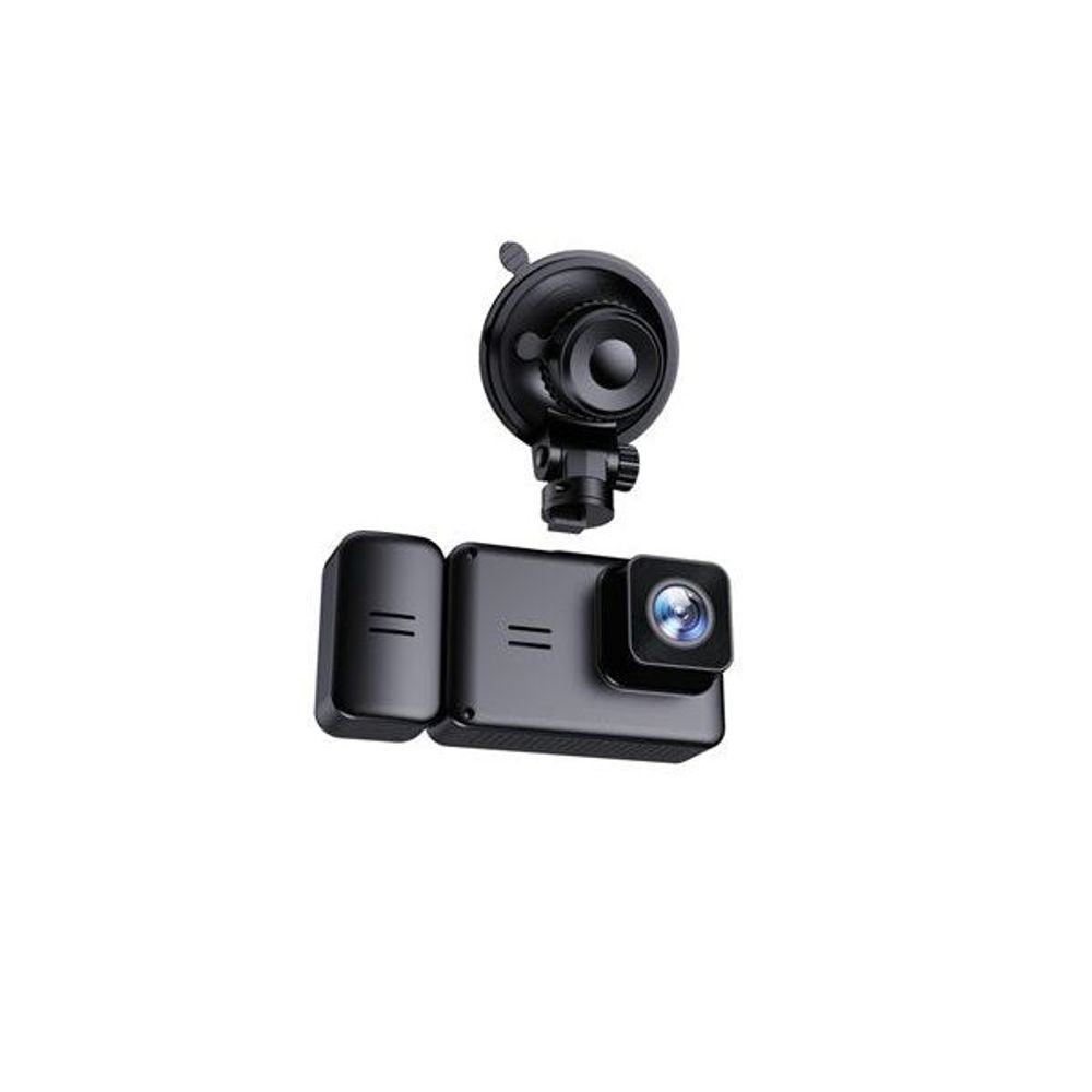 QV3876 - 1080p 3 Channel Dash Camera with 720p Interior and Rear Camera