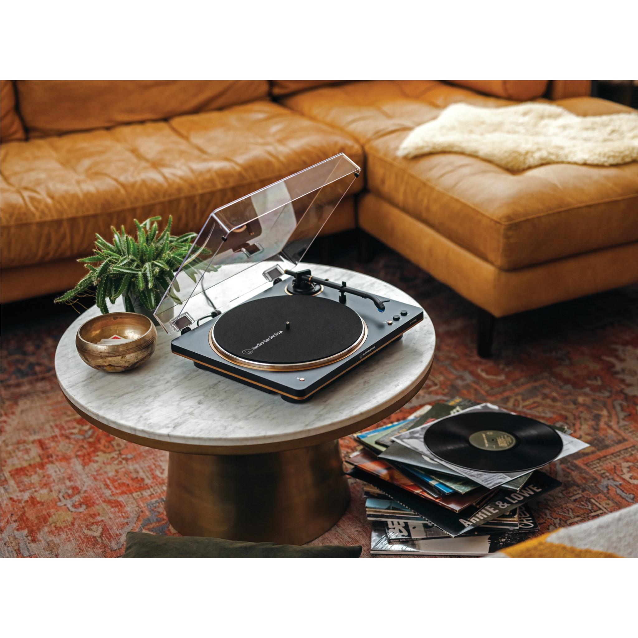 AT-LP70XBT - Audio-Technica Fully Automatic Wireless Belt-Drive Turntable (Black/Bronze)