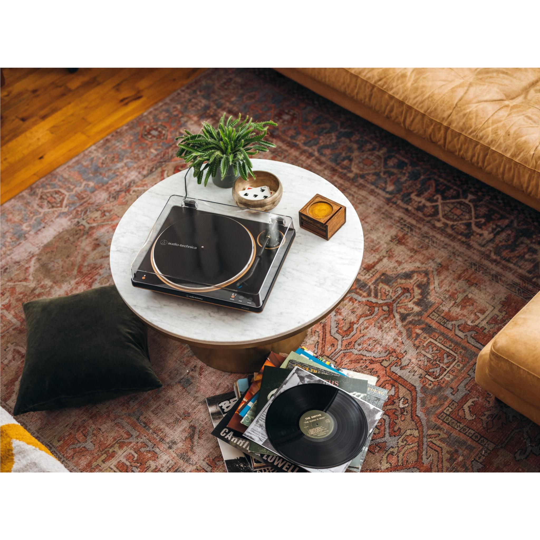 AT-LP70XBT - Audio-Technica Fully Automatic Wireless Belt-Drive Turntable (Black/Bronze)