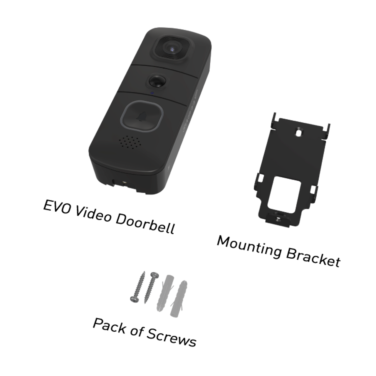 SWIFI-EVOVDB-GL - Swann Evo Wireless Video Doorbell (Black Colour)