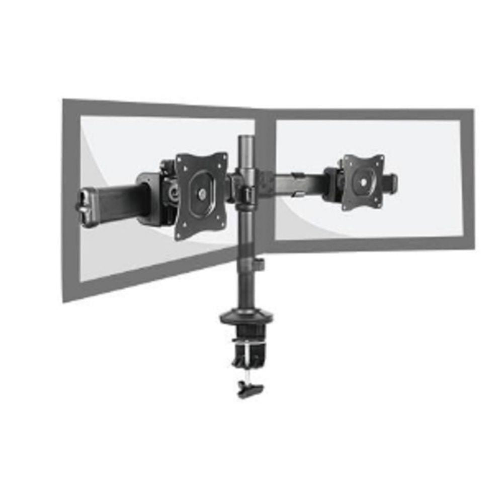 BT-LDT06-C02 - Bracom Outstanding Dual LCD Desk Mounts with Desk Clamp VESA 75/100mm Up to 27