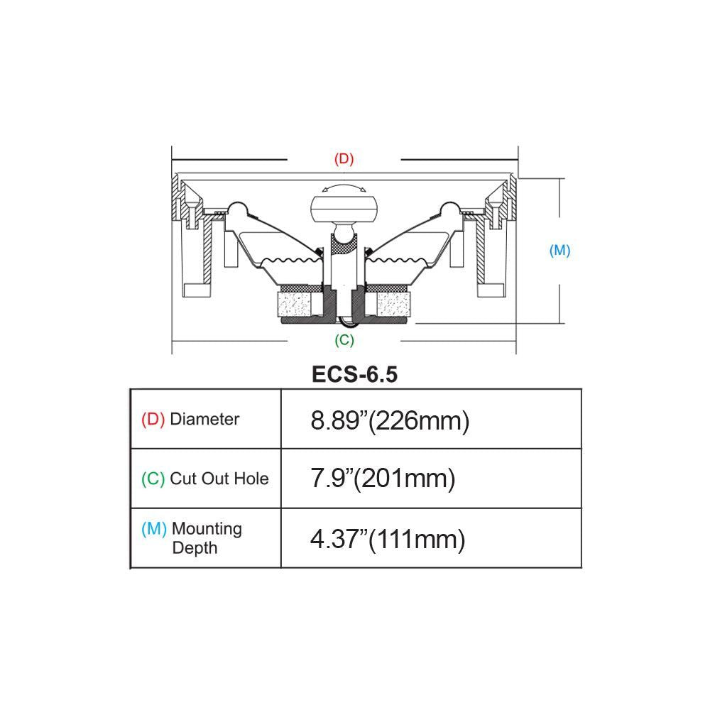ECS6.5 - IN-CEILING SPEAKERS 6.5