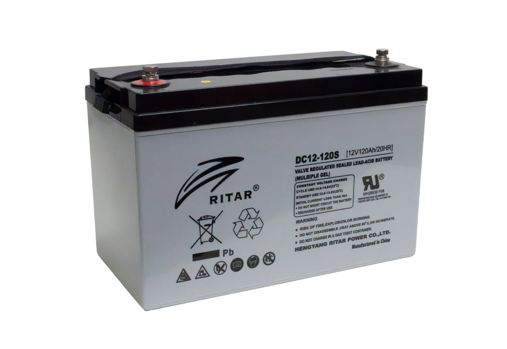 DC12-120S - Ritar 12V 114Ah DC Series AGM Deep Cycle Battery