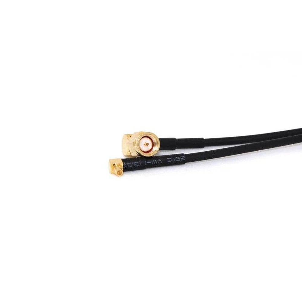 P-15 - MMCX Male RA to SMA Male RA 20cm 50 Ohm Coax Pigtail
