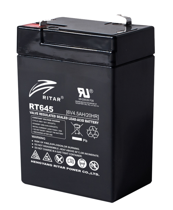 RT645 - Ritar 6V 4.5Ah Sealed Lead Acid Battery