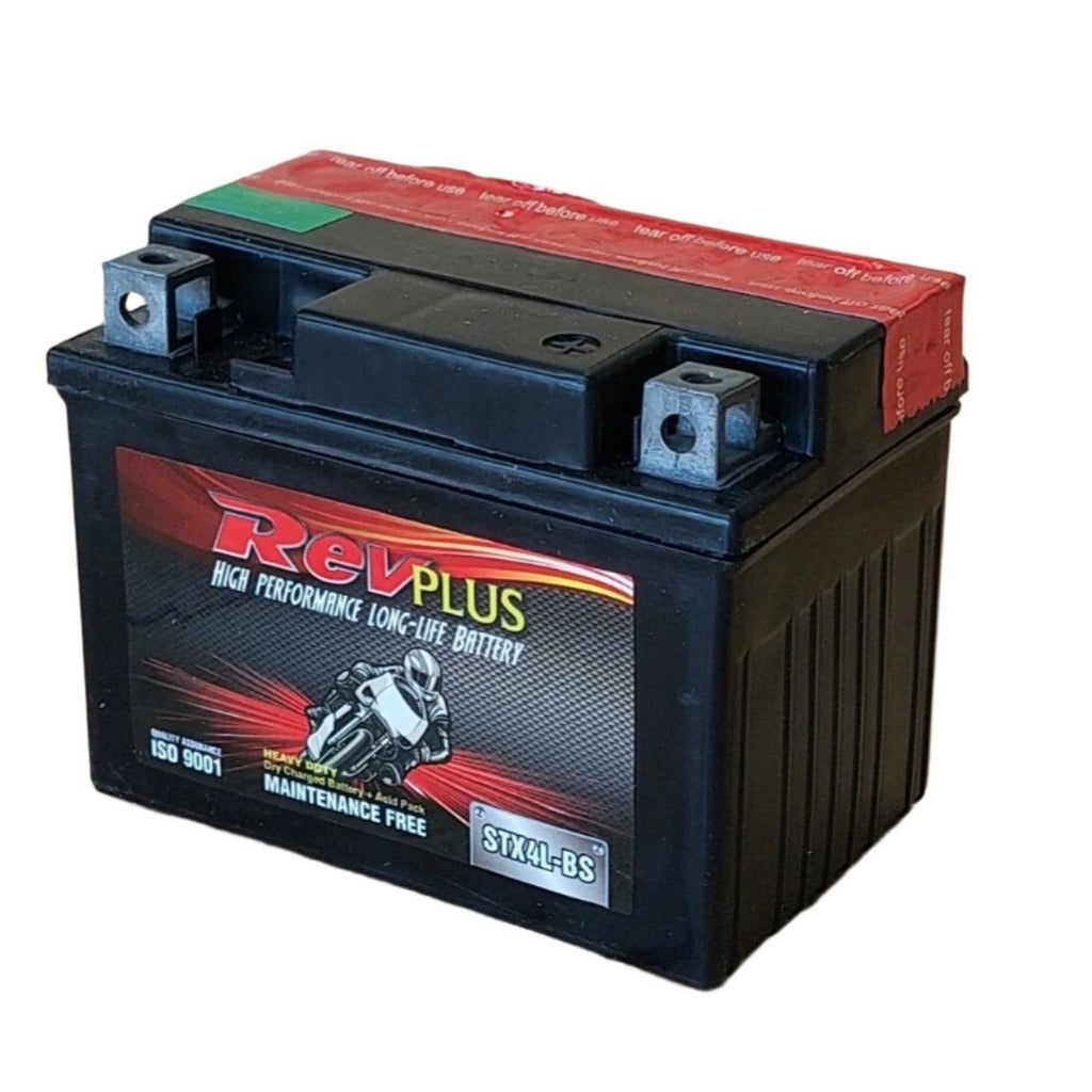 STX4L-BS - RevPlus Motorcycle Battery 12V 3Ah