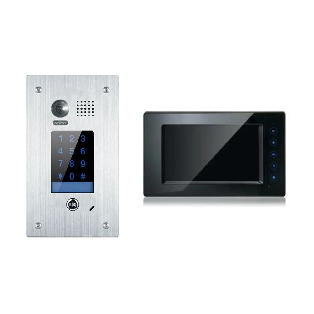 V-Tek-Kit1FM - V-Tek Video Intercom Kit - Flush Mount Keypad & 7