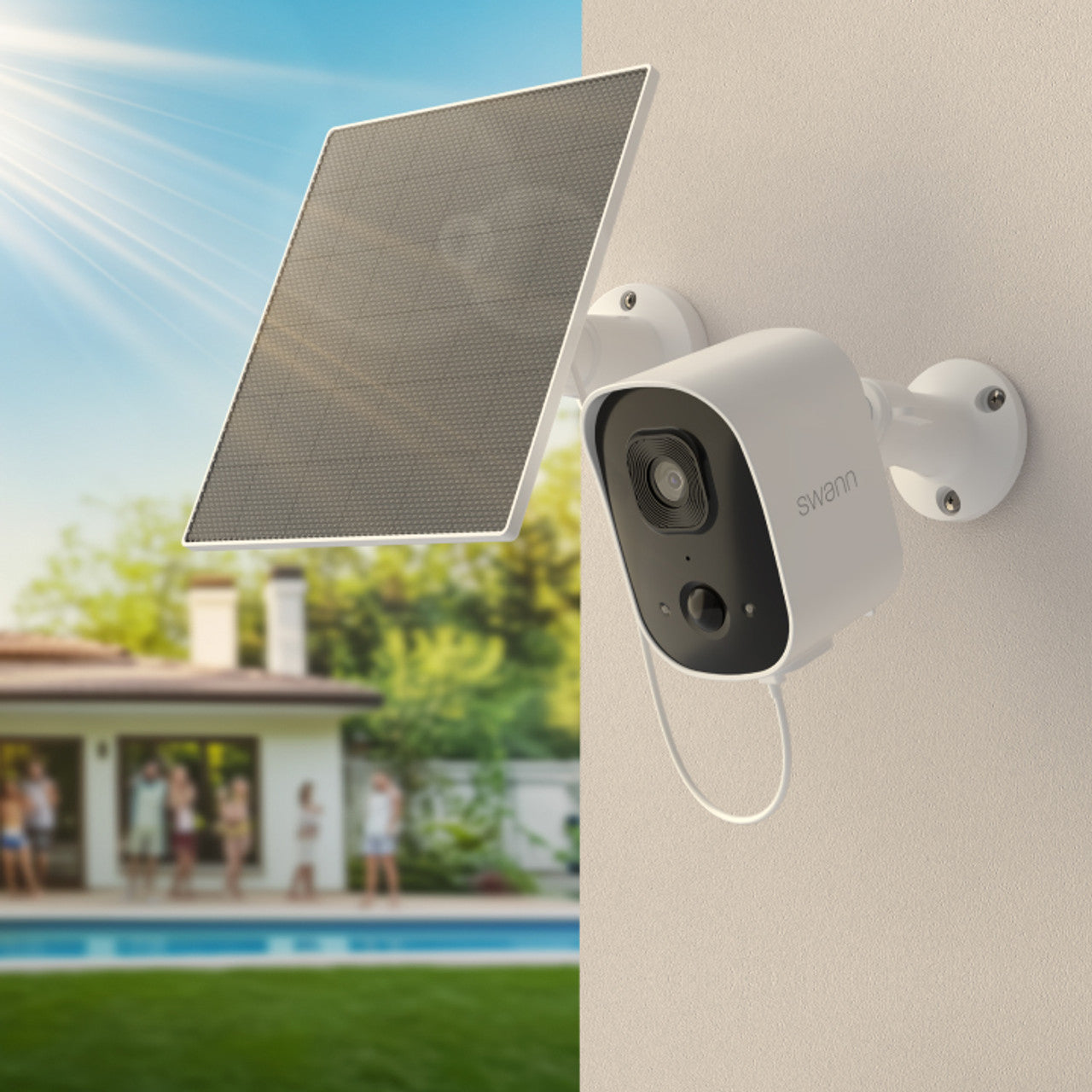 SWIFI-SE2KBCSOL-GL - Swann Evo 2K Wireless Security Camera w 32GB Card / SOLAR5 panel