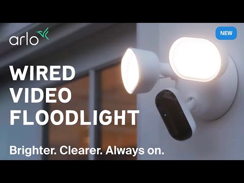 FLW2001B-100AUS - ARLO WIRED FLOODLIGHT CAMERA 1 YEAR WARRANTY - BLACK