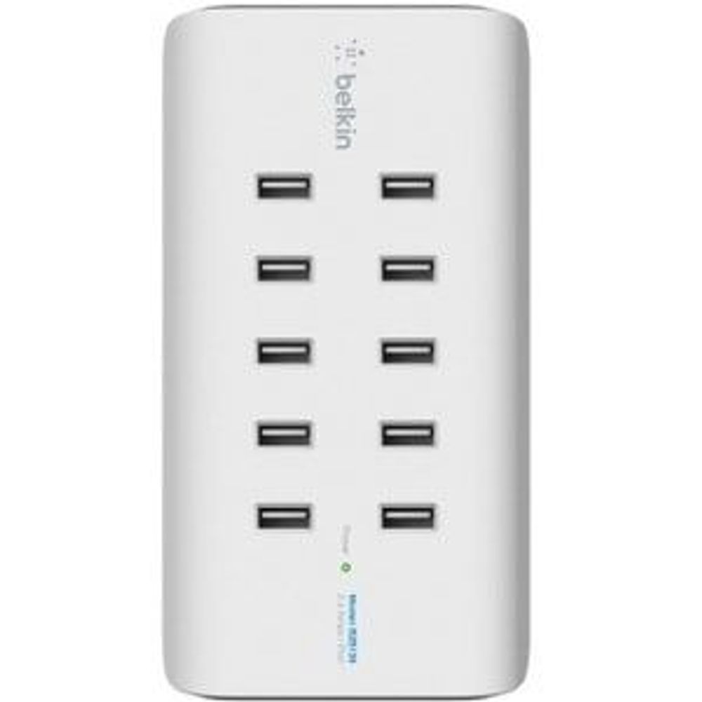 B2B139AU - Belkin RockStar 10-Port USB Charging Station - 120 W - 5 V DC/2.40 A Output