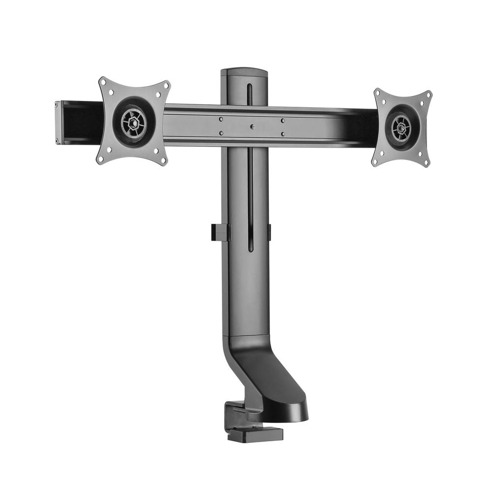 BRATECK 17-27'' Dual monitor desk mount. Sit/Stand workstation Compatible. Max load 7Kgs