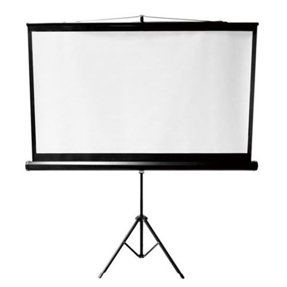 BRATECK 112'' Projector Screen, with Tripod. 1:1 Aspect ratio. 2m x 2m (WxH)