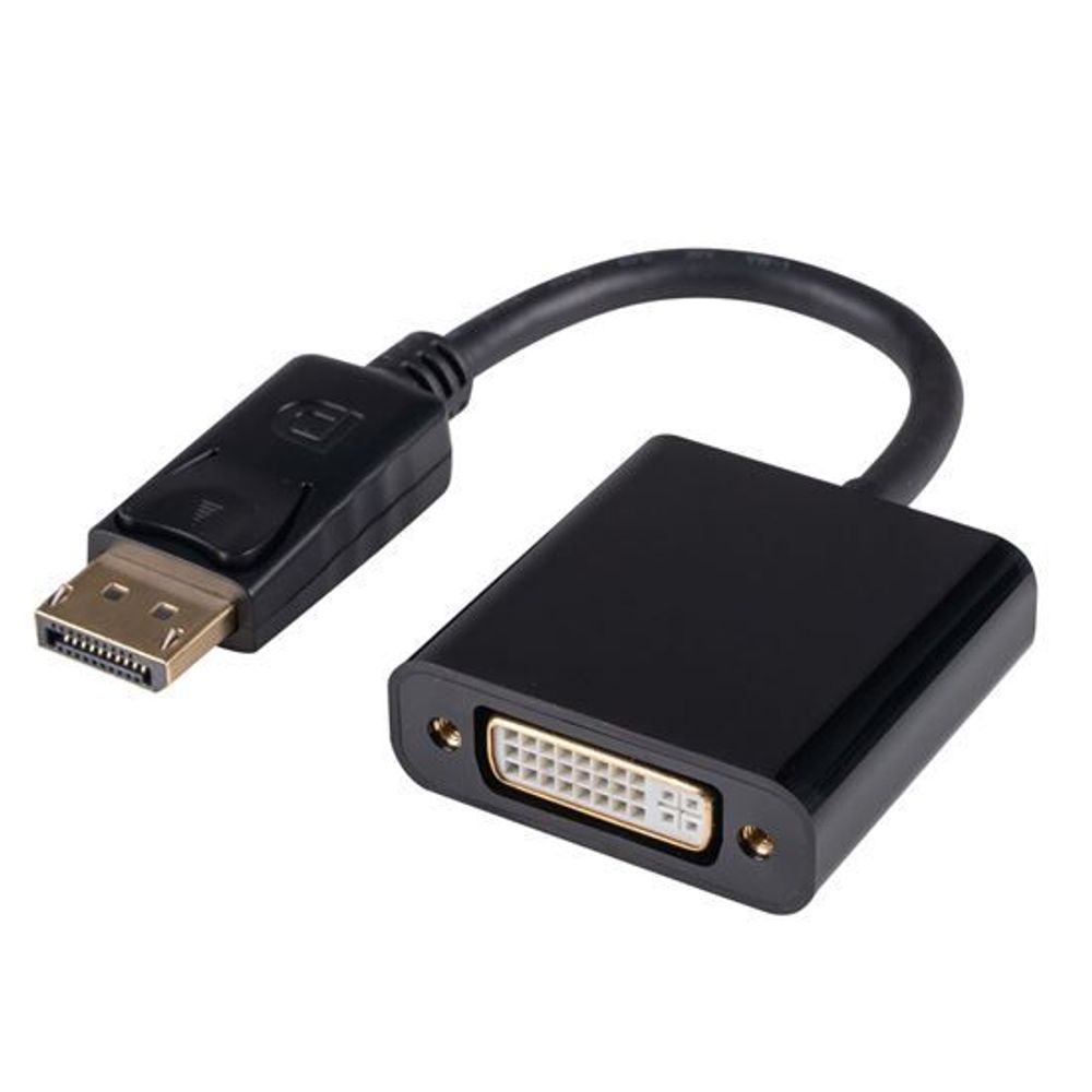 DYNAMIX 0.2m DisplayPort to DVI-D Cable Adapter. Passive Converter.