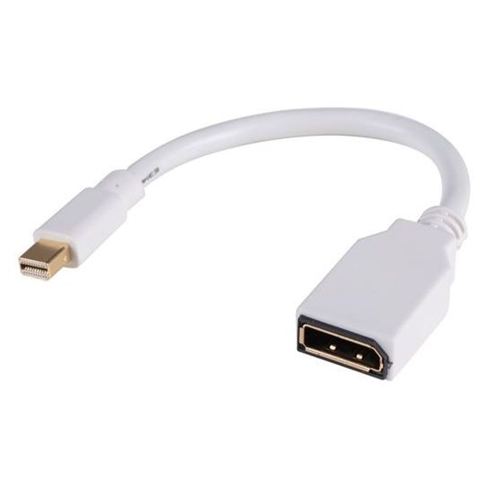 DYNAMIX 0.2m Mini DisplayPort Male to DisplayPort Female. Passive
