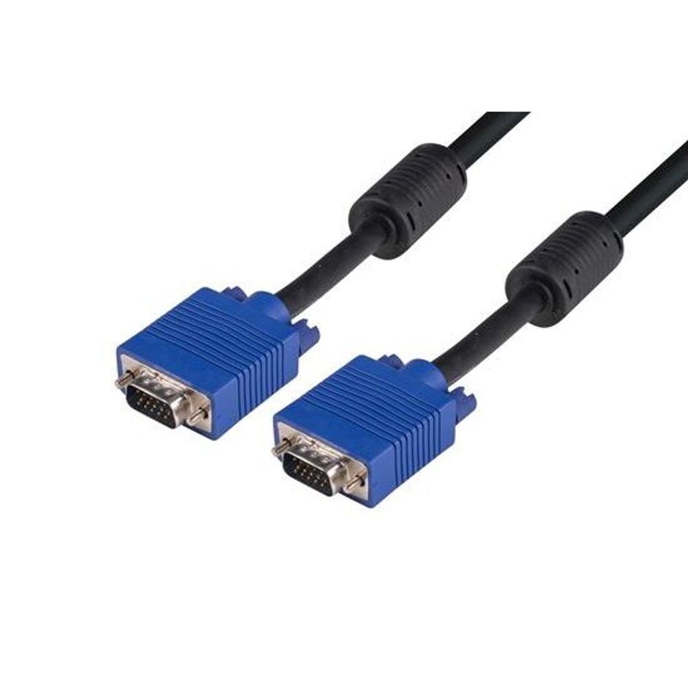 DYNAMIX 20m VESA DDC1 & DDC2 VGA Male/Male Cable - Moulded,