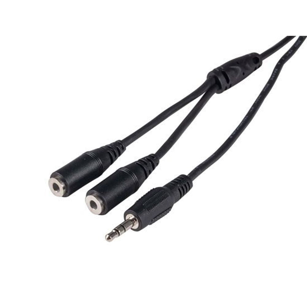 DYNAMIX 0.2m Stereo Y Cable 3.5mm Plugs