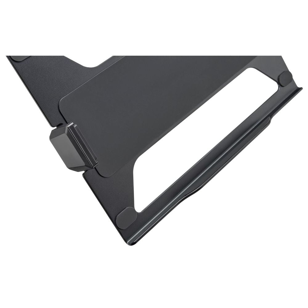 BRATECK Laptop Holder for Monitor Arms. Adjustable Width to fit most Laptops. Anti-Slip Safety Edge Stopper