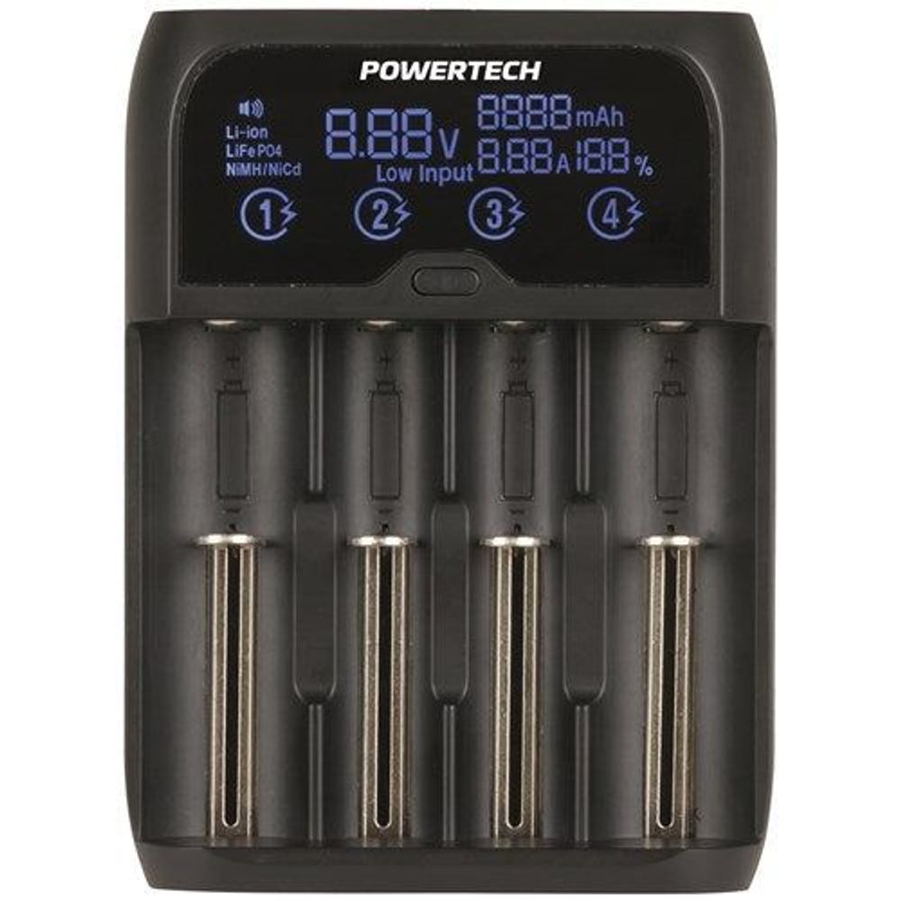 MB3703 - 4-Channel Universal Fast Charger with LCD