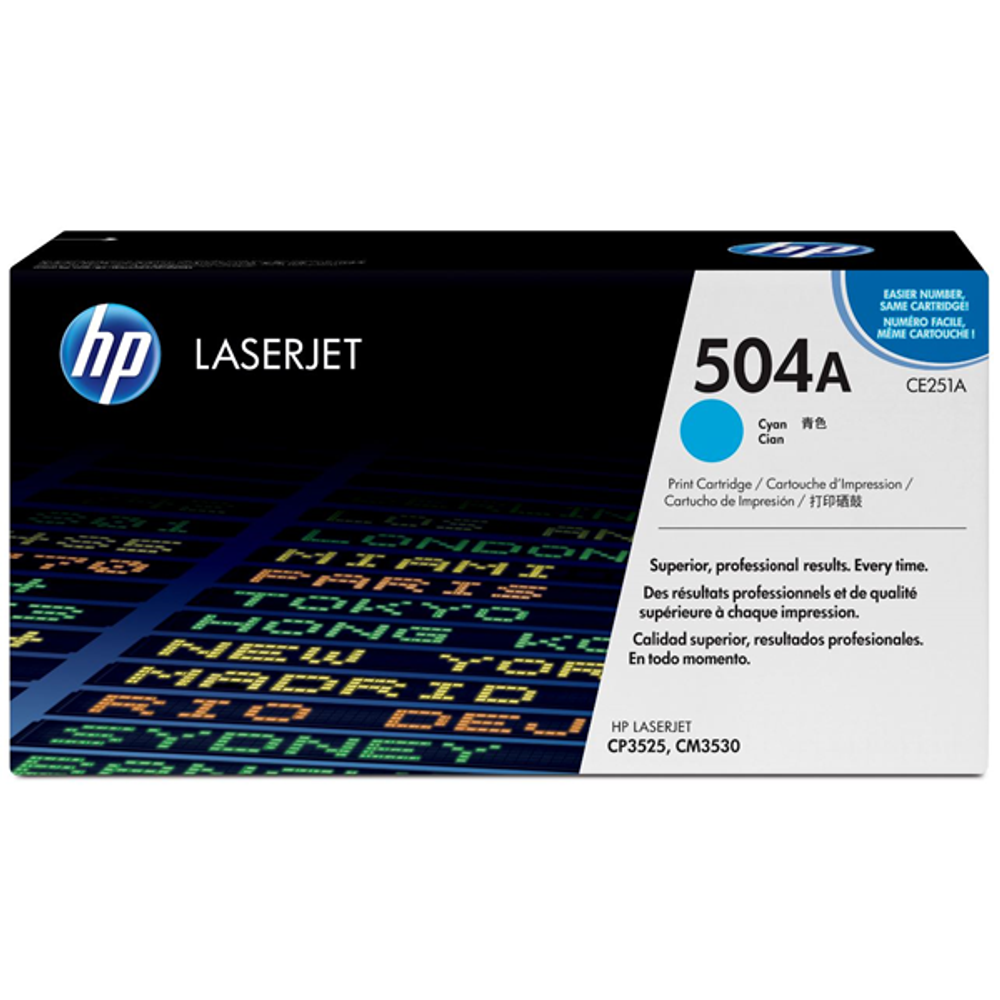 HP 504A Toner Cartridges Cyan