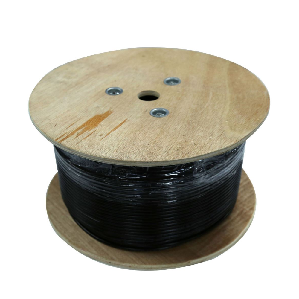 305m Cat5e Black Solid GEL Filled Outdoor Cable, 100MHz
