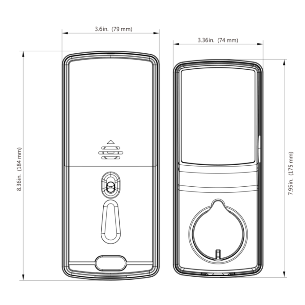 Lockly PGD728F VB - Secure Plus Deadbolt lock, Fingerprint, BT, Passcode Patent VB