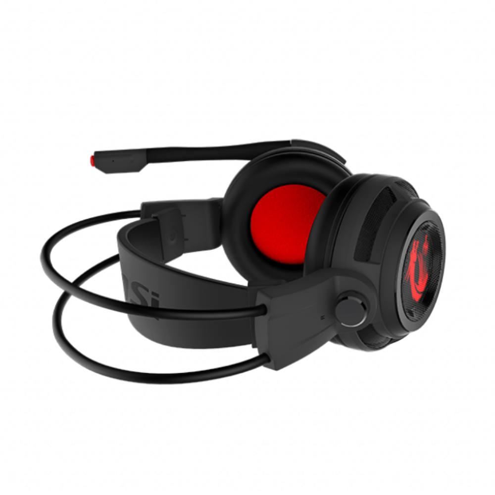 MSI - DS502 Gaming Headset - Stereo - USB - Wired - 32 Ohm - 20 kHz - Over-the-head