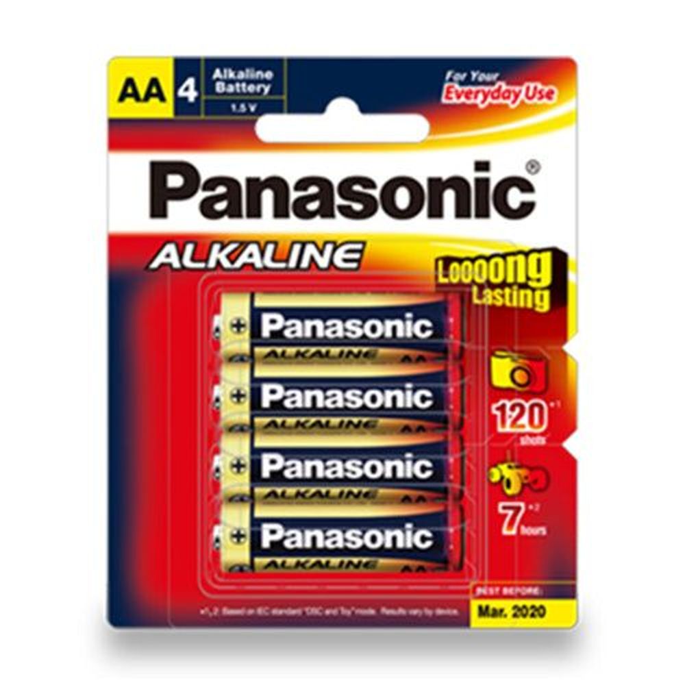 Panasonic Electronics > Electronics Accessories > Power > Batteries > General Purpose Batteries Alkaline AA and AAA 4 Batteries per Blister Pack