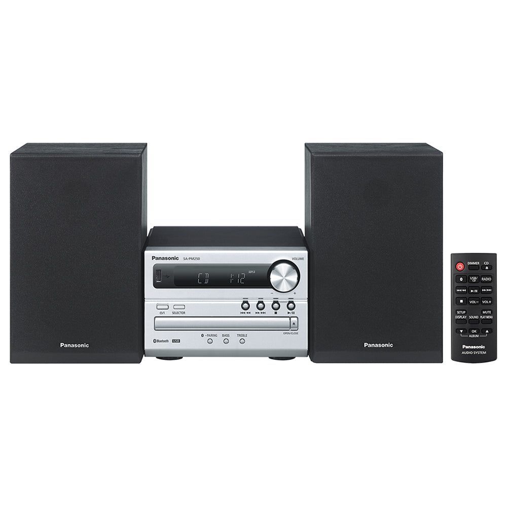 Panasonic SC-PM250GN-S 20W CD FM Radio Bluetooth Micro System
