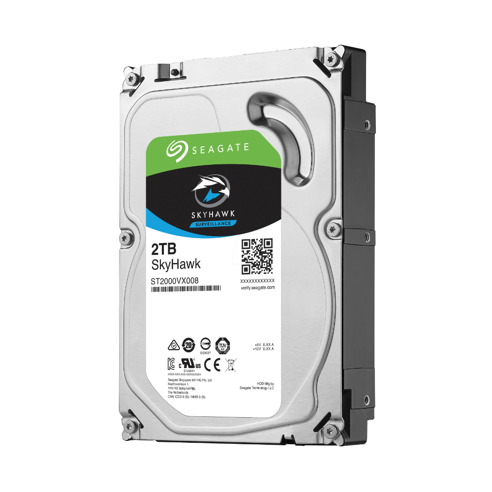 Seagate SkyHawk ST2000VX017 - 2TB Surveillance Hard Drive - SATA - 64MB Buffer