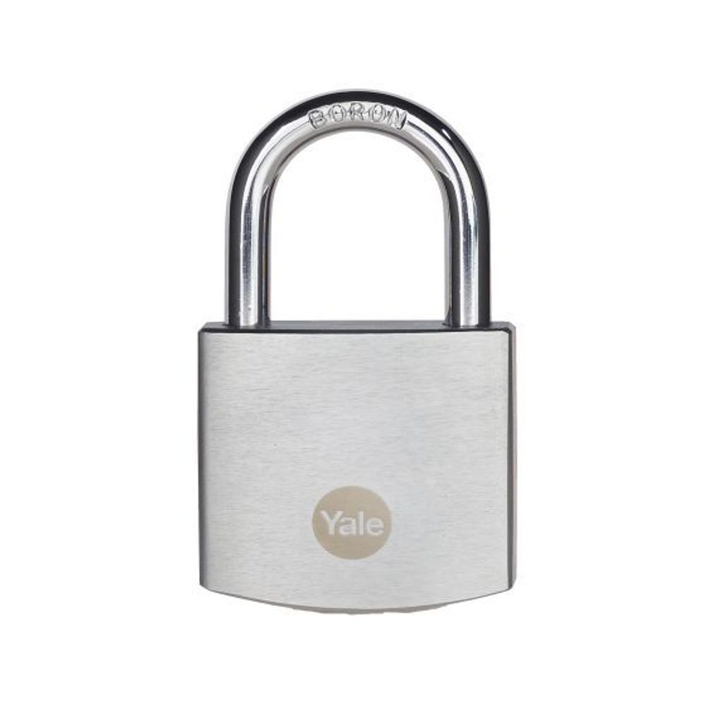 Yale 40mm Brass Padlock with Chrome Finish - Y120B/40/125/1