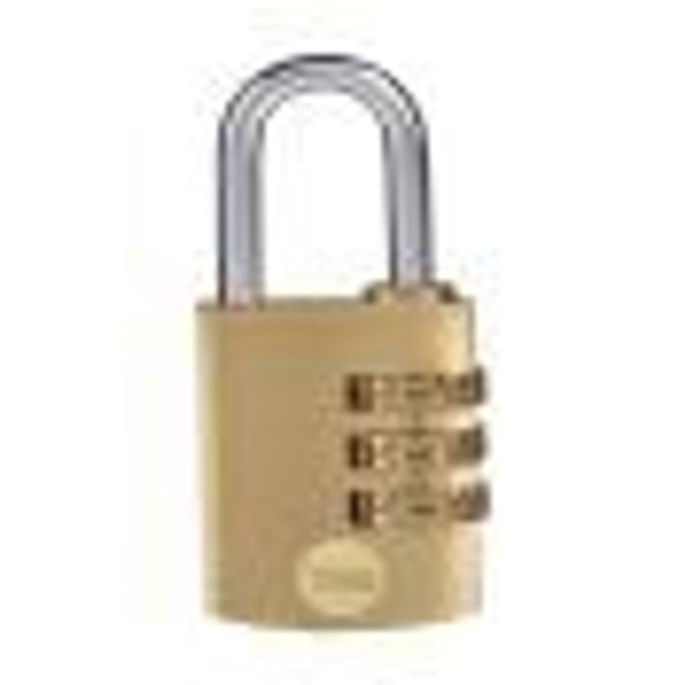 Yale 30mm Brass Combination Padlock - Y150B/30/125/1