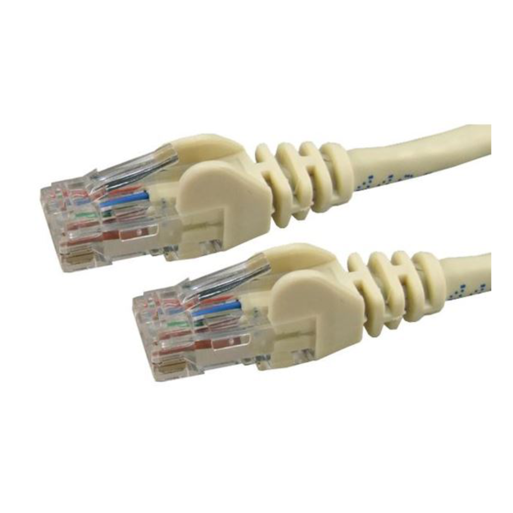 Dynamix PL-C6A-0 - 0.3m to 50m Cat6 Beige UTP Patch Lead (T568A Specification) 250MHz Colour Options