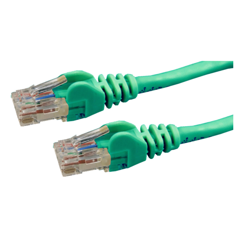 Dynamix PLG-C6A-10 - 10m Cat6 Green UTP Patch Lead (T568A Specification) 250MHz