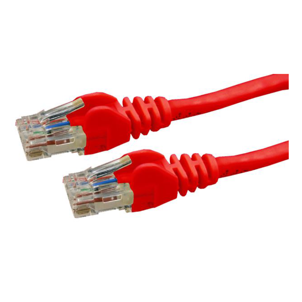 Dynamix PLR-C6A-10 - 10m Cat6 Red UTP Patch Lead (T568A Specification) 250MHz